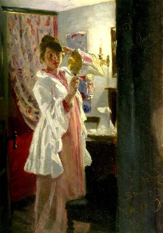 Peter Severin Kroyer konstnarens hustru